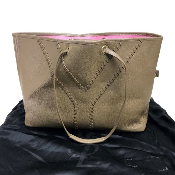 YVES SAINT LAURENT Pink Leather Tote Bag - Picture 10 of 10